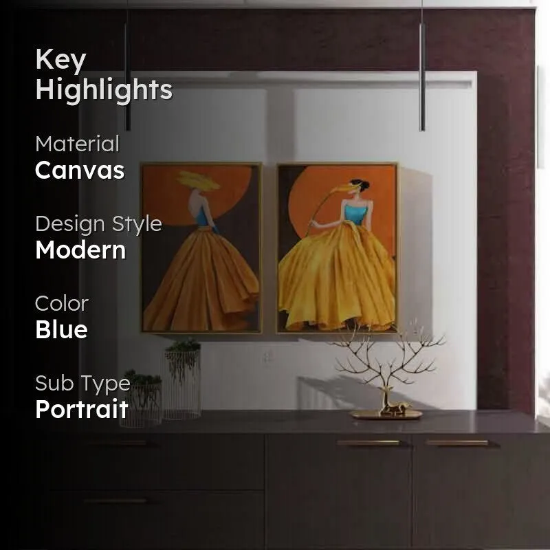 The Ladies Canvas Wall Art - Set Of Two media 2
