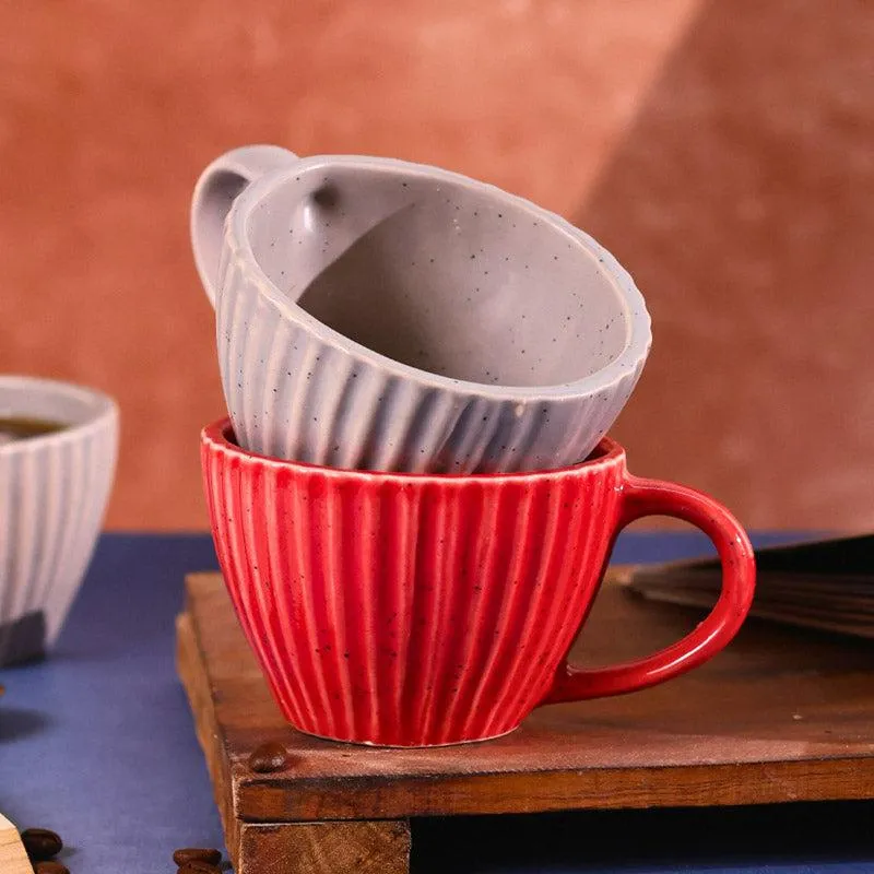 Neith Ceramic Tea Cup (230 mL Each) - Set of Two media 1