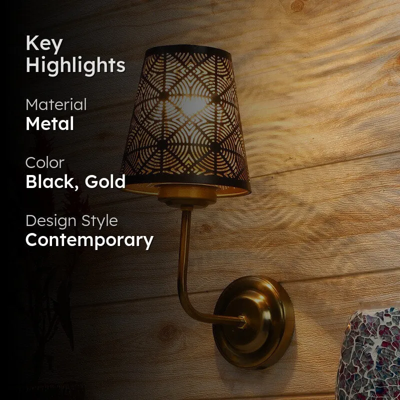 Filigree Metal Wall Lamp media 2