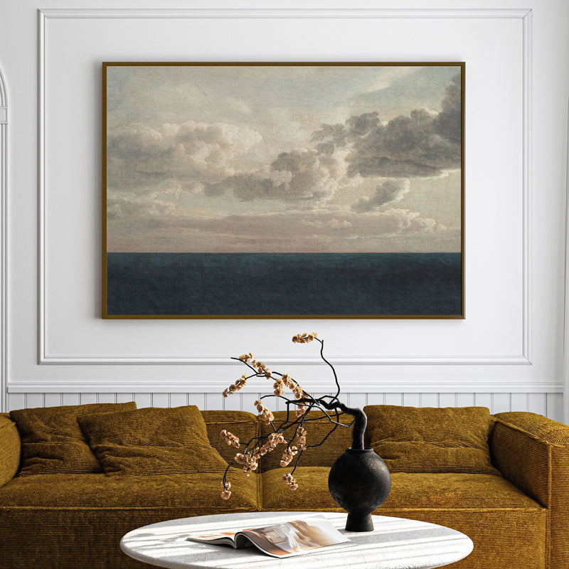 Calm Before Storm Wood Wall Art With Frame - Black