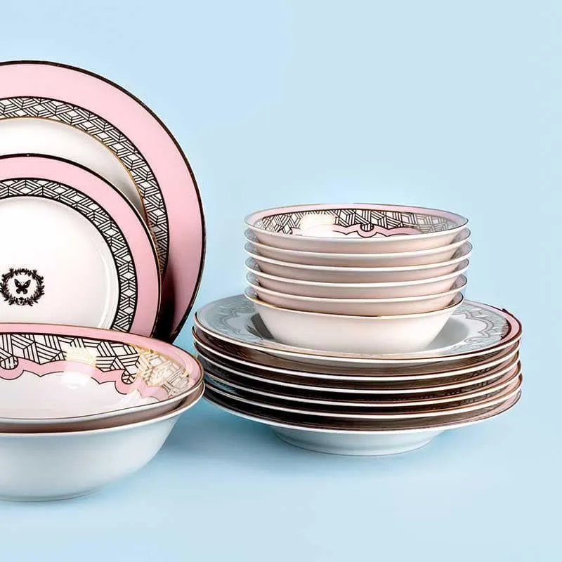 Rosette Dinner Set - 28 Piece Set media 3