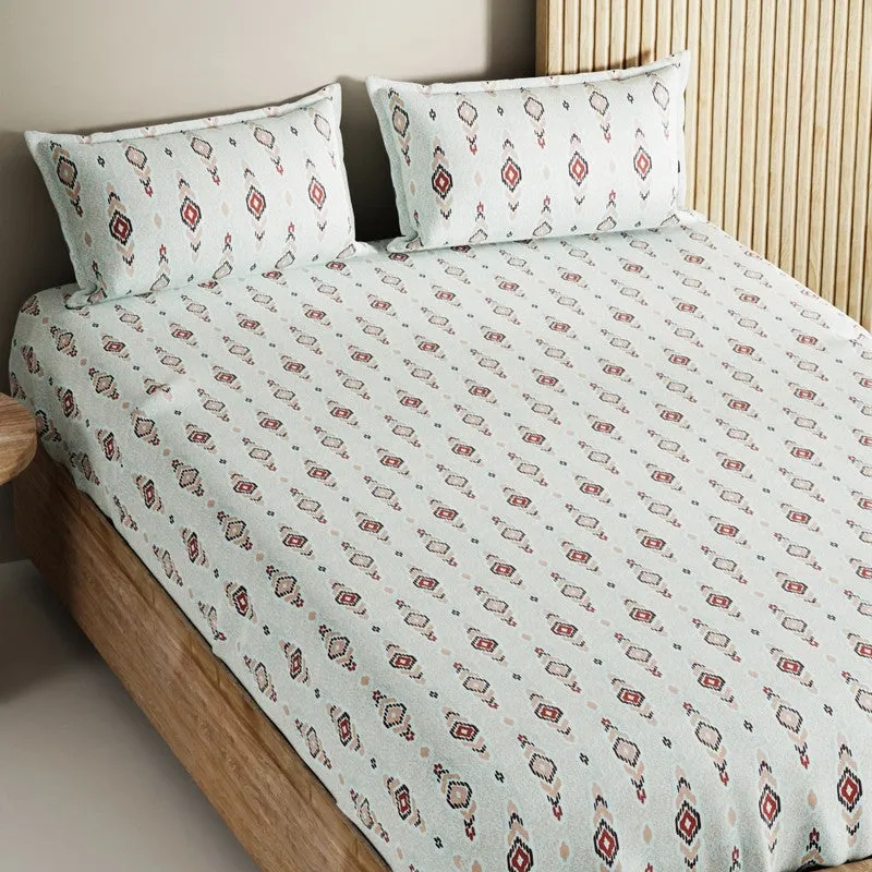 Deynor Cotton Bedsheet (Peach) - 144 TC media 4