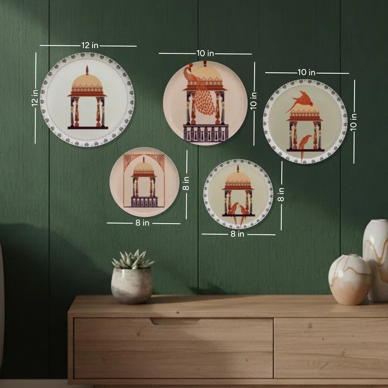 Royal Veranda Metal Wall Plates - Set of Five media 12