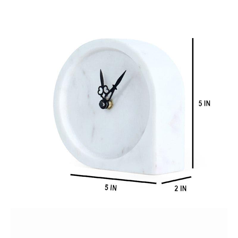 Maroda Hand Crafted Marble Table Clock media 4