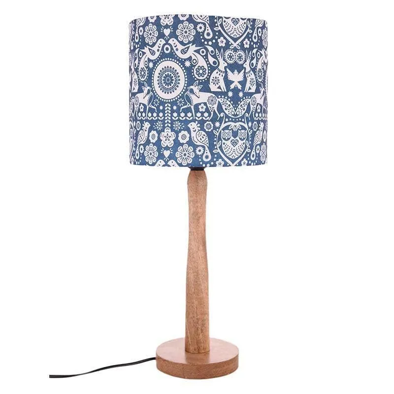Boho Fauna Fabric Table Lamp - Multicolor media 4
