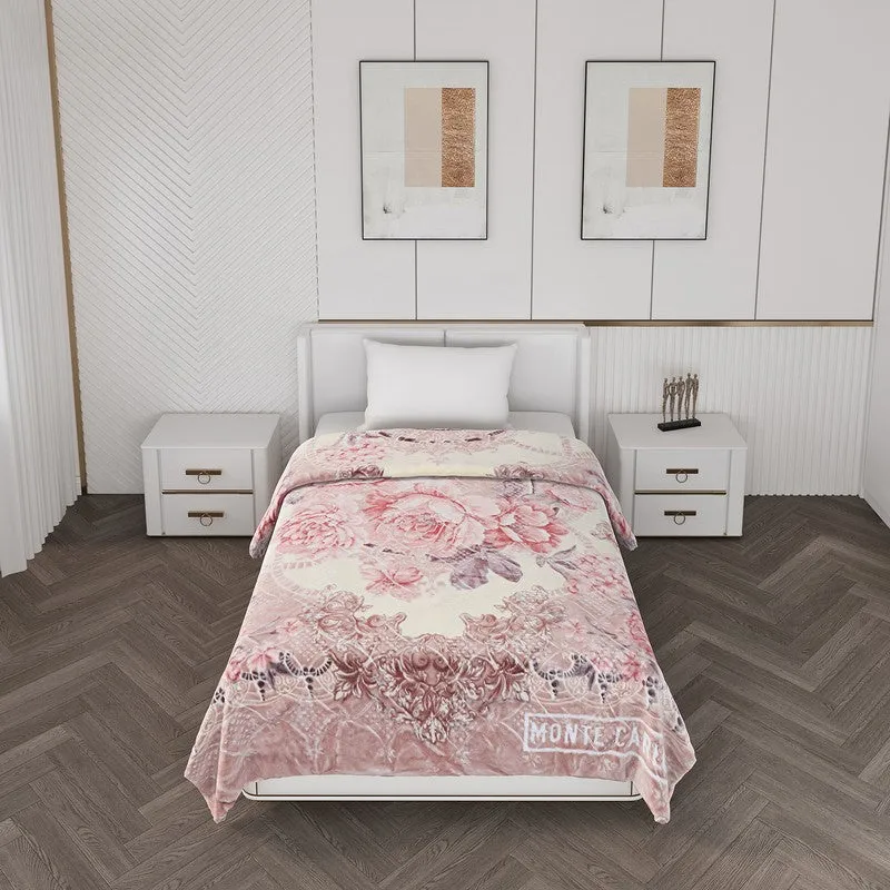 Monte Carlo Blush Blossom Blanket (Pink) - 1000 GSM media 3