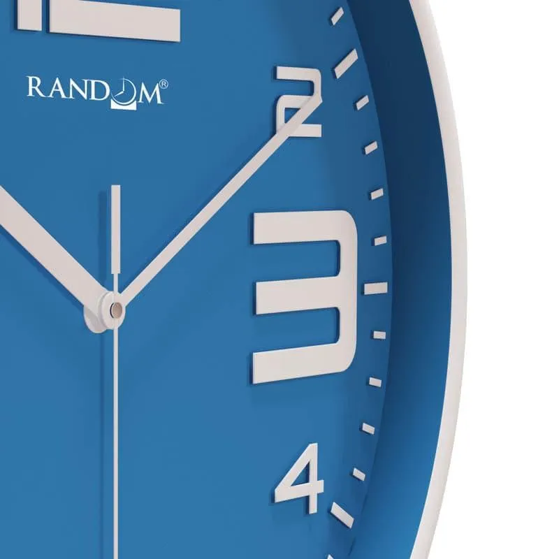 Urban Edge Silent Wall Clock - Blue media 7