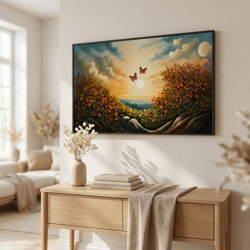Dawn Flutter Canvas Wall Painting