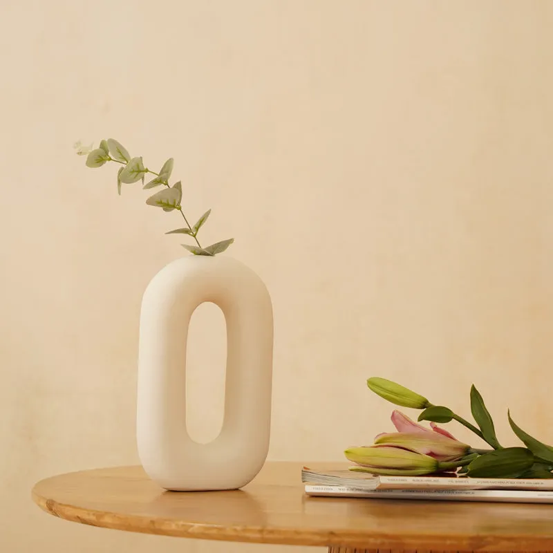 Oura Ceramic Donut Vase - Set Of Two media 6