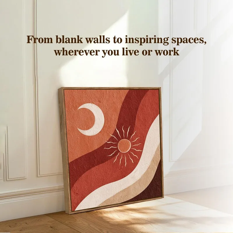 Celestial Aura Canvas Wall Art With Frame media 7