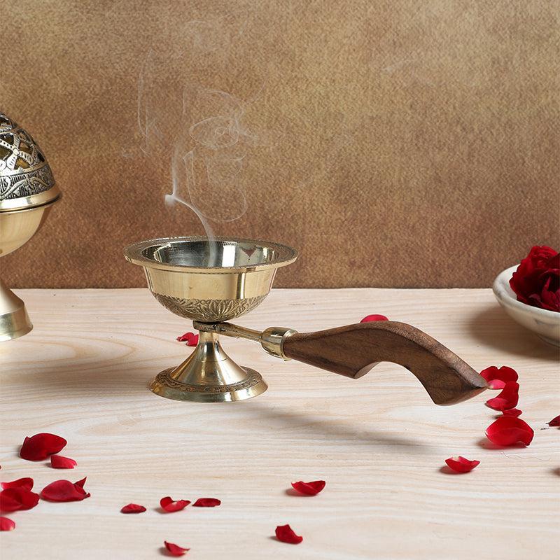 Sacred Spiral Steel Incense Holder