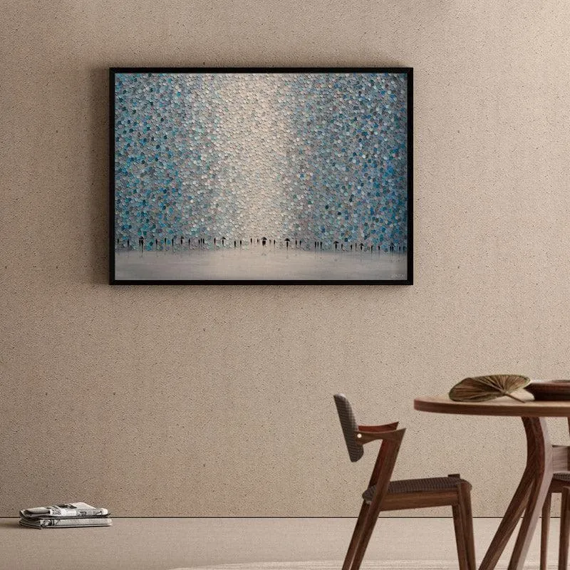 Dreaming Glam Canvas Wall Painting - Black Frame media 1