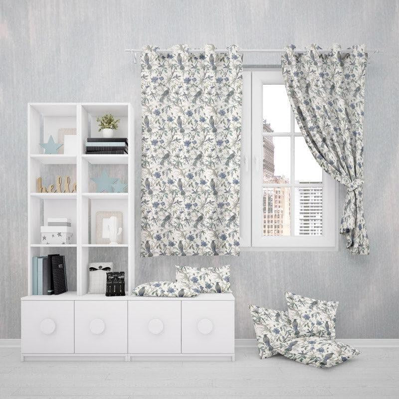 Koel Charm Single Curtain - Blue media 4