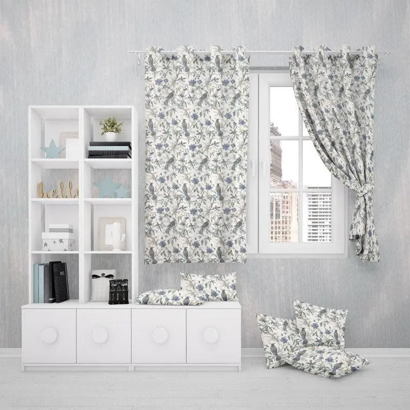 Koel Charm Single Curtain - Blue media 4
