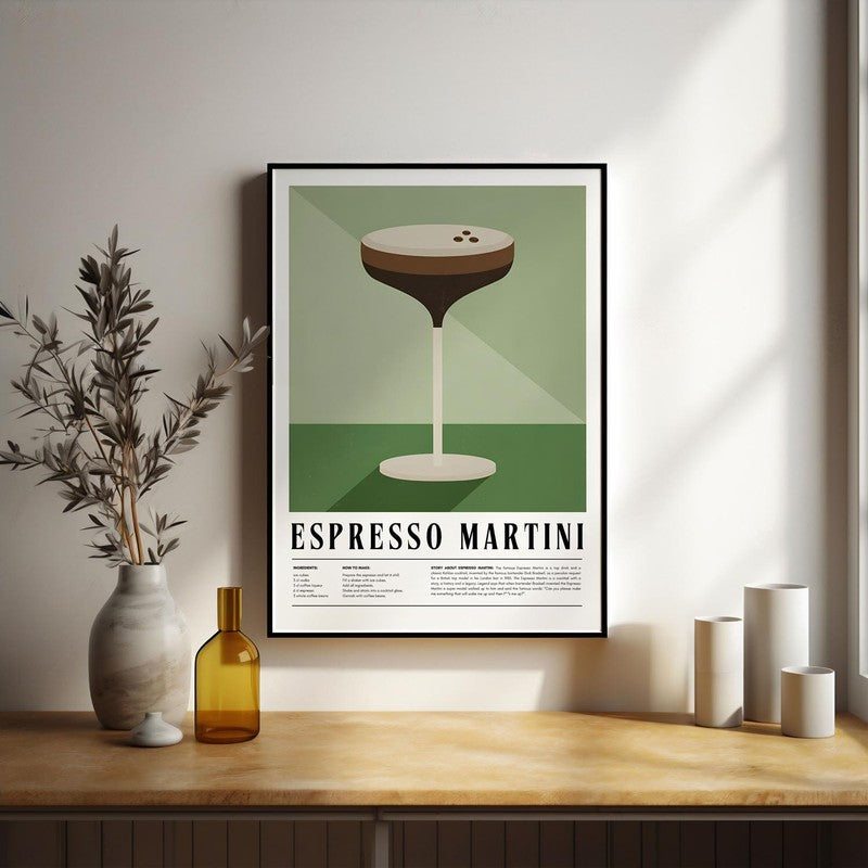 Java Martini Framed Canvas Wall Painting media 5