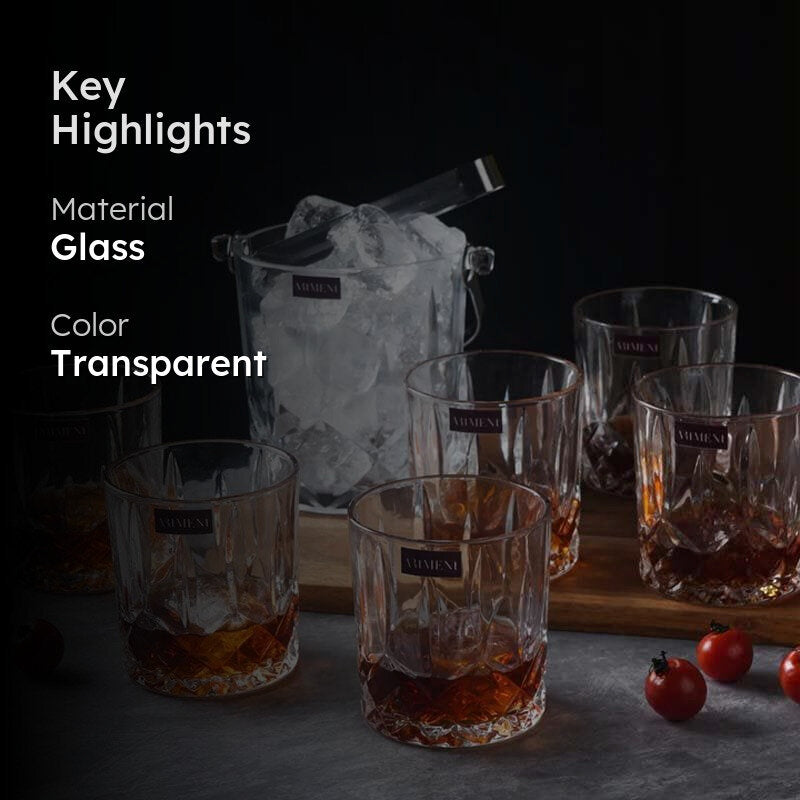 Ballantys Ice Bucket & Old Fashioned Glasses (360 ml) - Set Of Six media 2