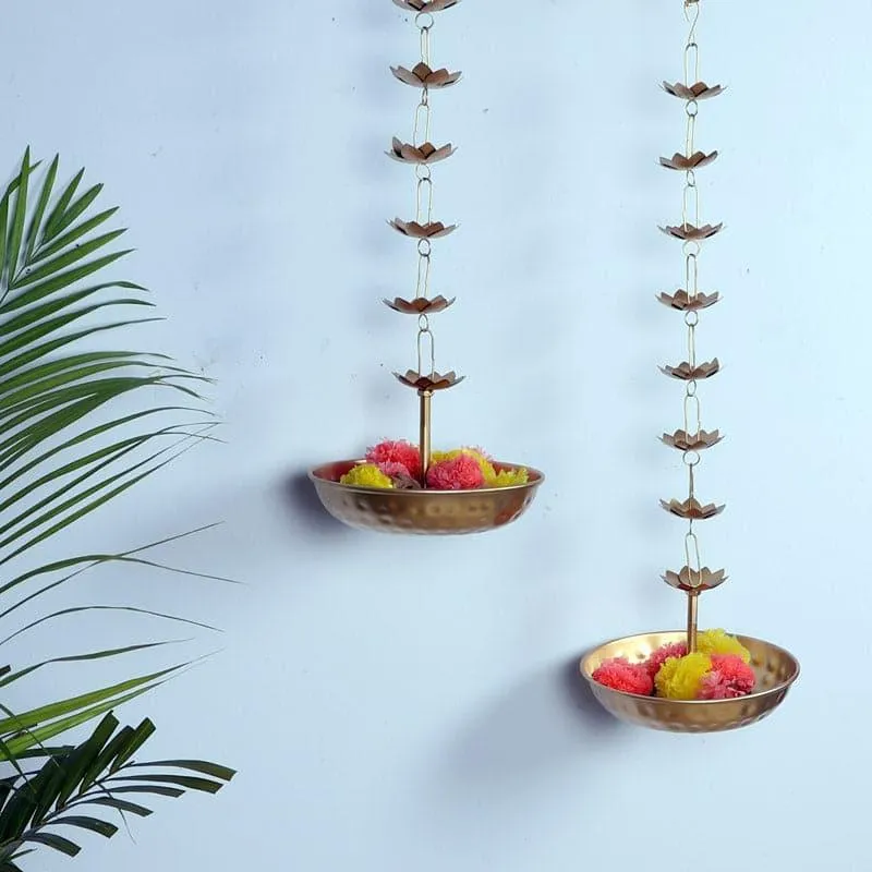 Trikshana Hanging Urli - Set Of Two media 3
