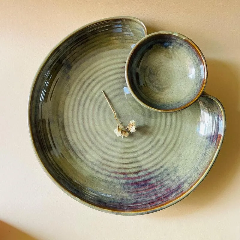 Saga Ceramic Chip & Dip Bowl media 3