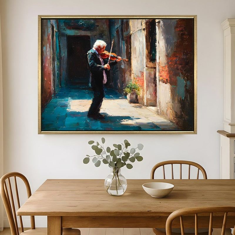 Chiaroscuro Soul Canvas Wall Painting With Frame