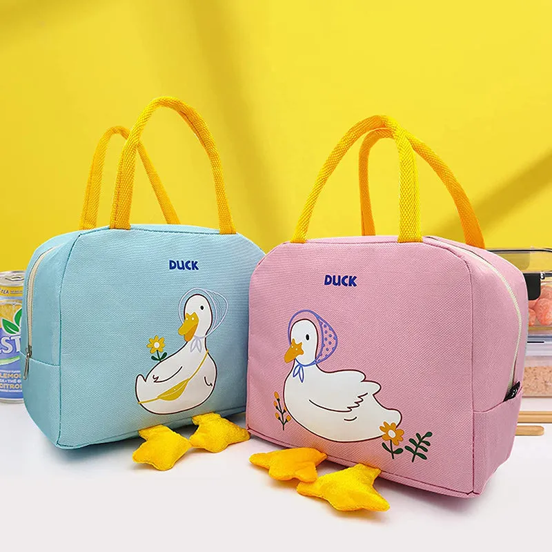 Duck Charm Oxford Lunch Bag - Blue media 4