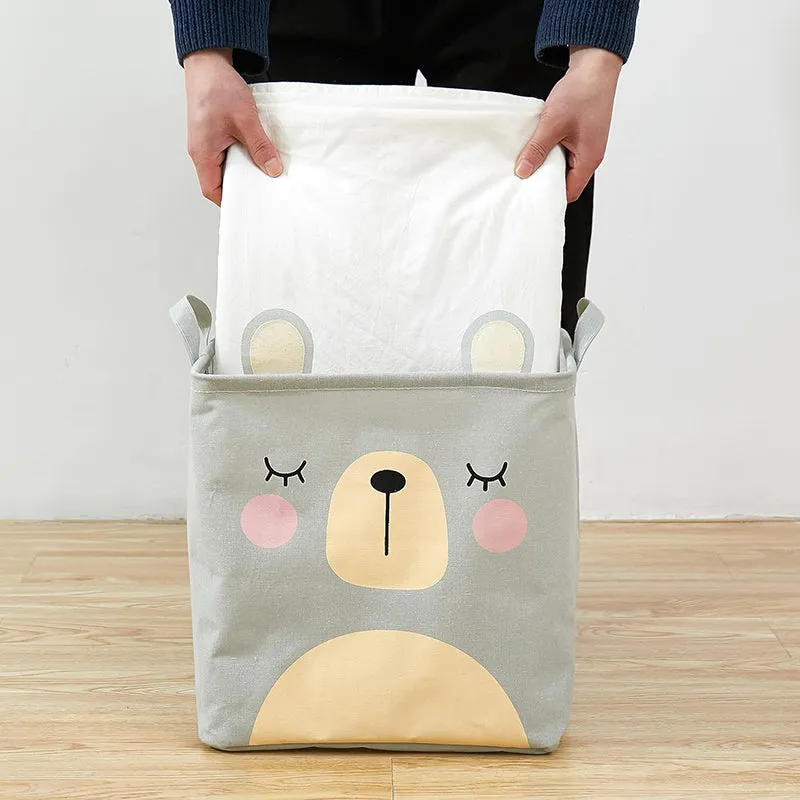 Paw Pals Bear Laundry Basket media 1
