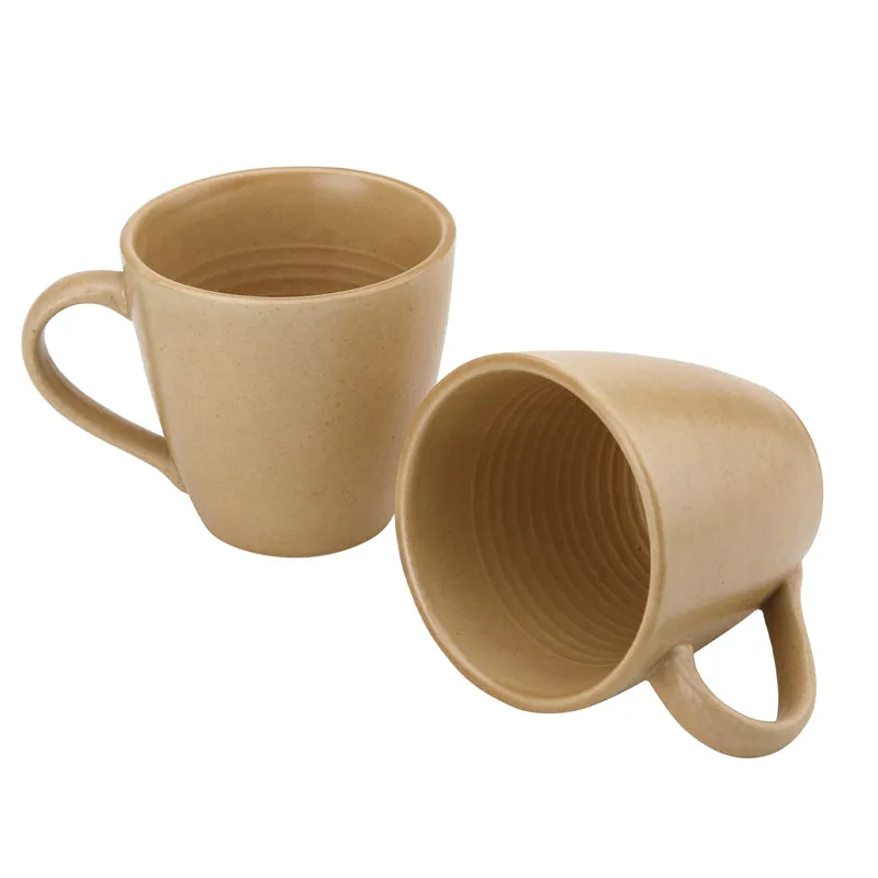 Tassa Ceramic Coffee Mug (350 mL Each) - Set of Two media 3