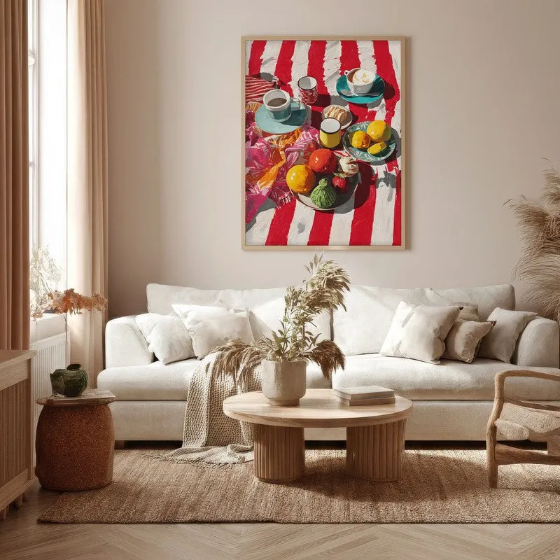Tableya Canvas Wall Painting With Brown Frame media 6