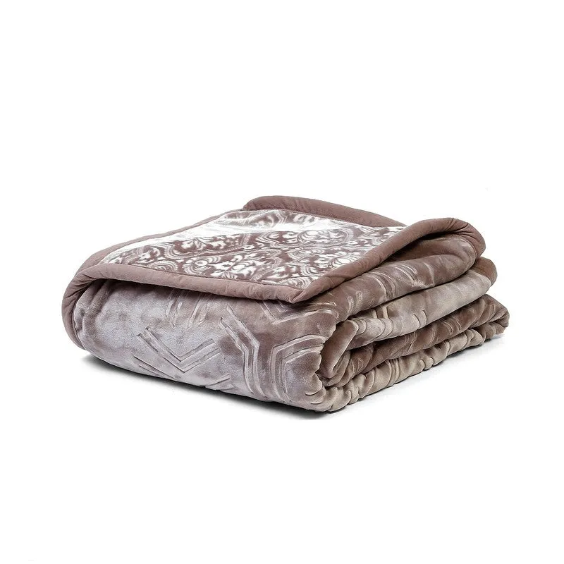 Monte Carlo Crimson Dreamscape Blanket (Brown) - 800 GSM media 6