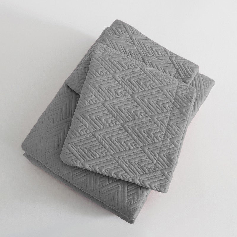 Stone Grey Bed Cover media 5
