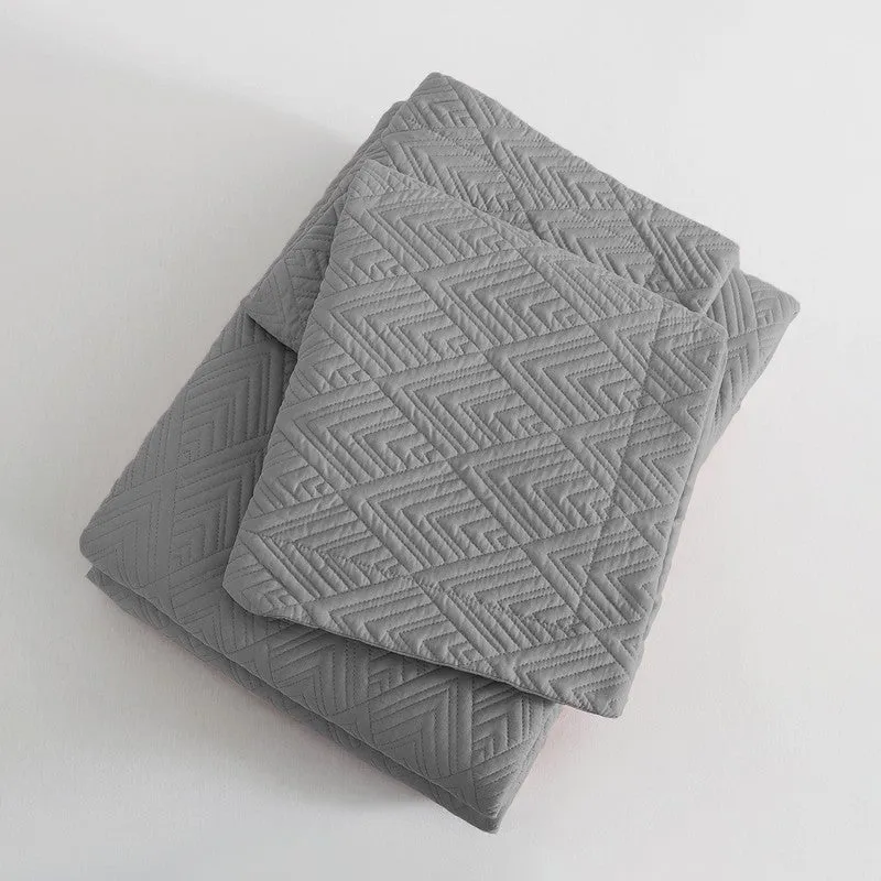 Stone Grey Bed Cover media 5