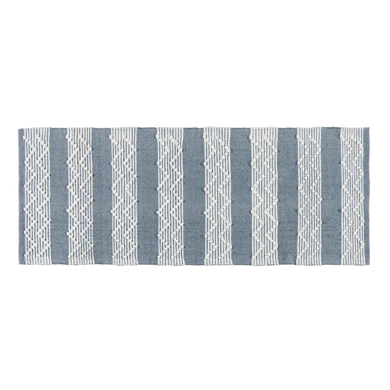 Weavax Cotton Runner Rug - Light Grey media 1