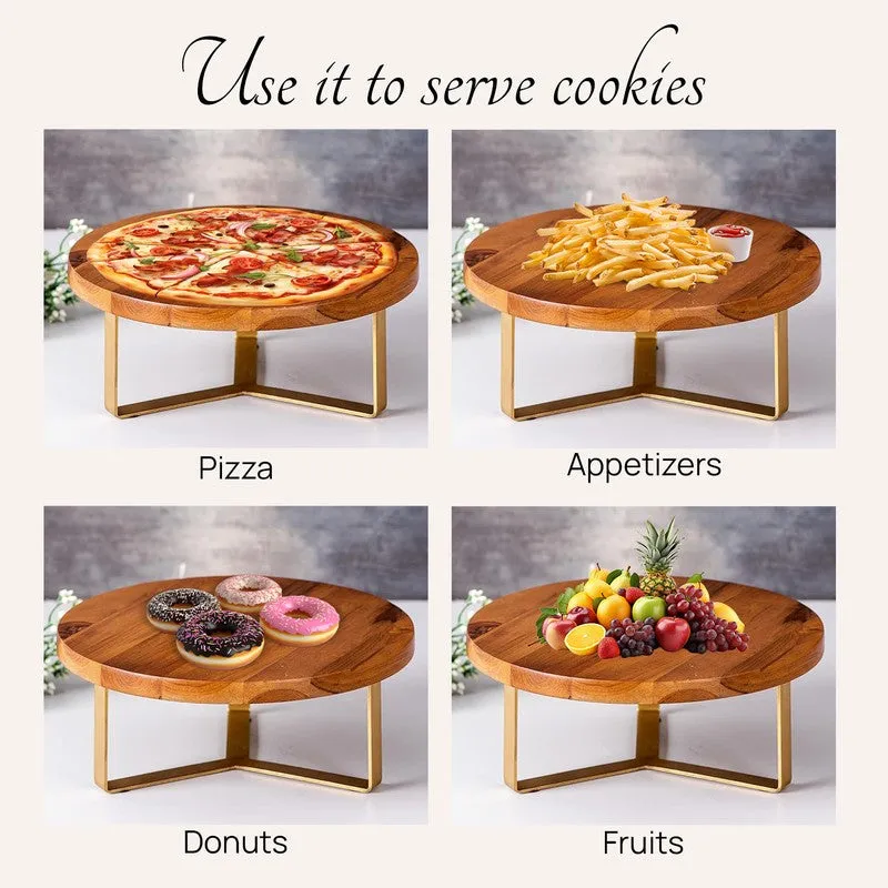 Tri-Star Cake Stand - Gold media 3