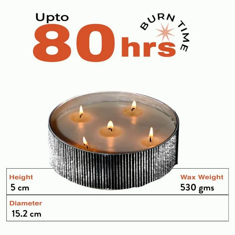 Chandni - Medium Flat Bowl Mirror Mosaic Scented Candle media 4