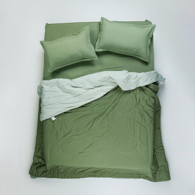 Lush Slumber Reversible Comforter (Green)  90 GSM media 5