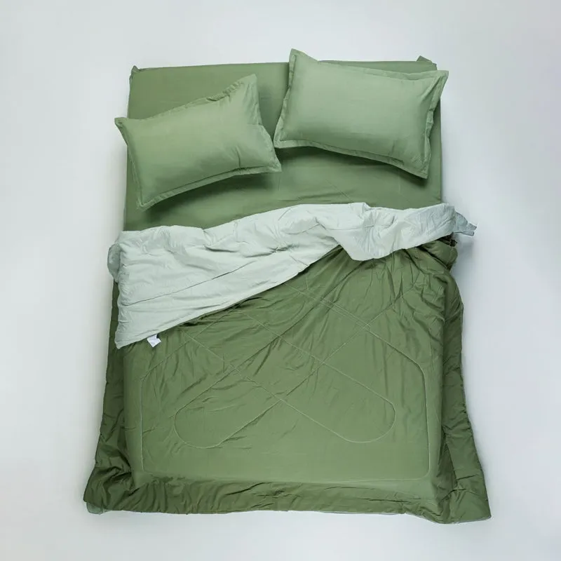 Lush Slumber Reversible Comforter (Green) 90 GSM media 5