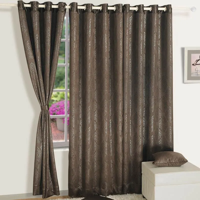 Swayam Fudge Brownie Curtain media 1