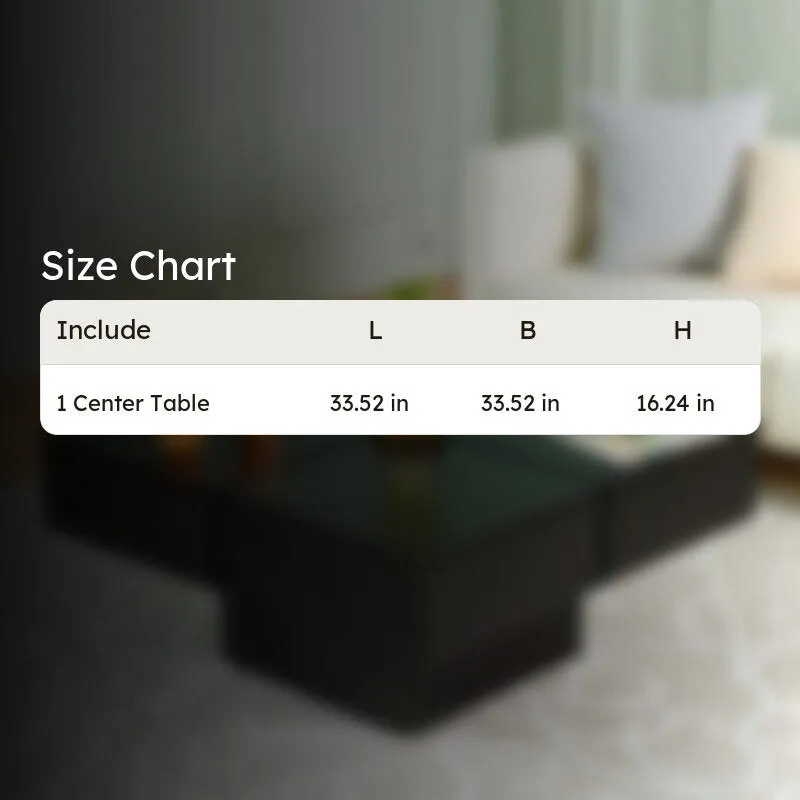 Tervon Sheesham Wooden Center Table - Black media 7