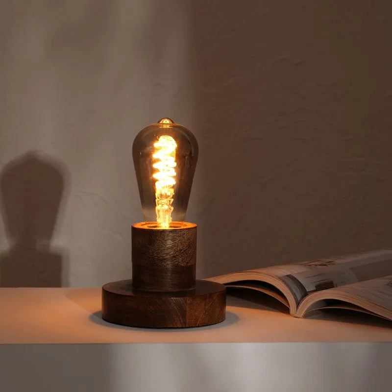 Fig Living Naked Bulb Glass Table Lamp - Brown media 8