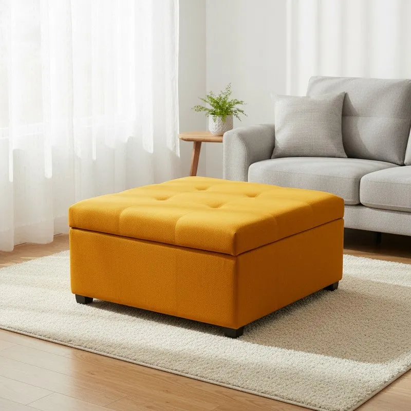 Uvaro Comelo Ottoman - Yellow media 5