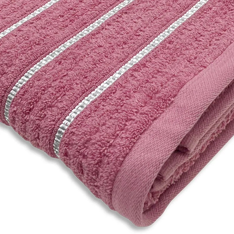 Lisse Cotton Bath Towel - Pink media 4