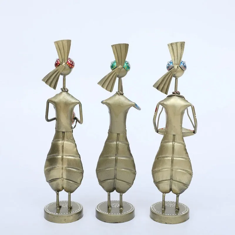 Folk Musician Decor Iron Showpieces - Set Of Three media 6