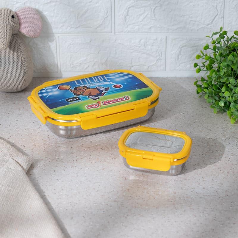 Cricket Wicket Yellow Lunch Box (775/150 mL) - Two Piece Set media 3