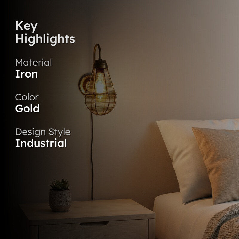 Heritage Curve Iron Wall Lamp media 2