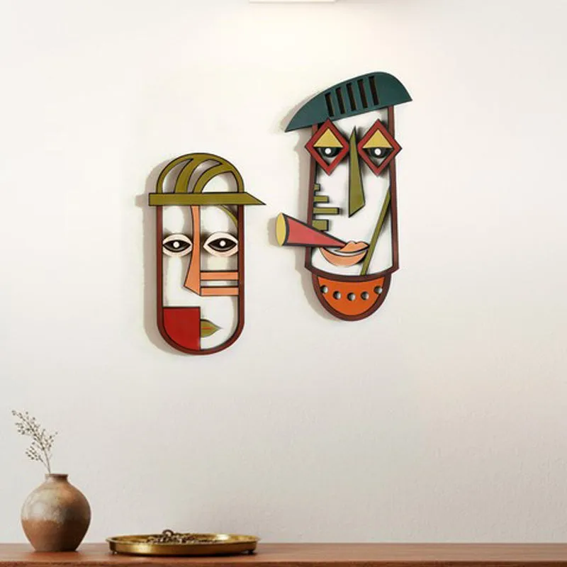 Holmes & Watson Wooden Wall Accent - Set Of Two media 1