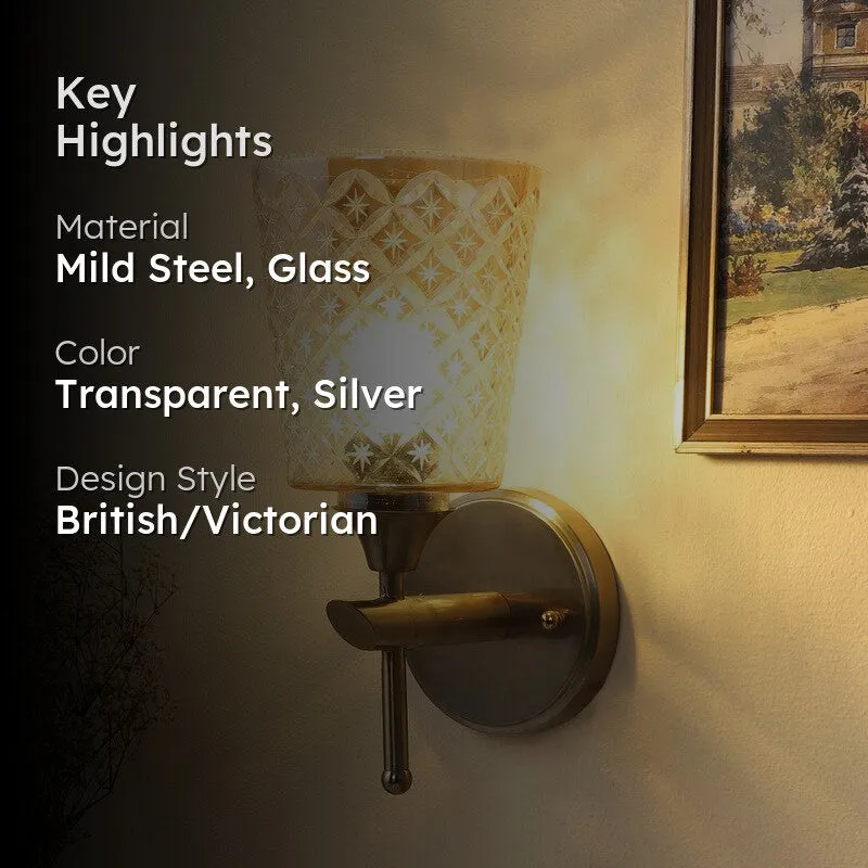 Serelis Elegant Glass Wall Lamp media 2