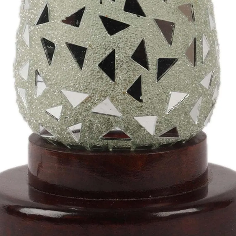 Shooting Star Glass Table Lamp - Silver,Black media 6