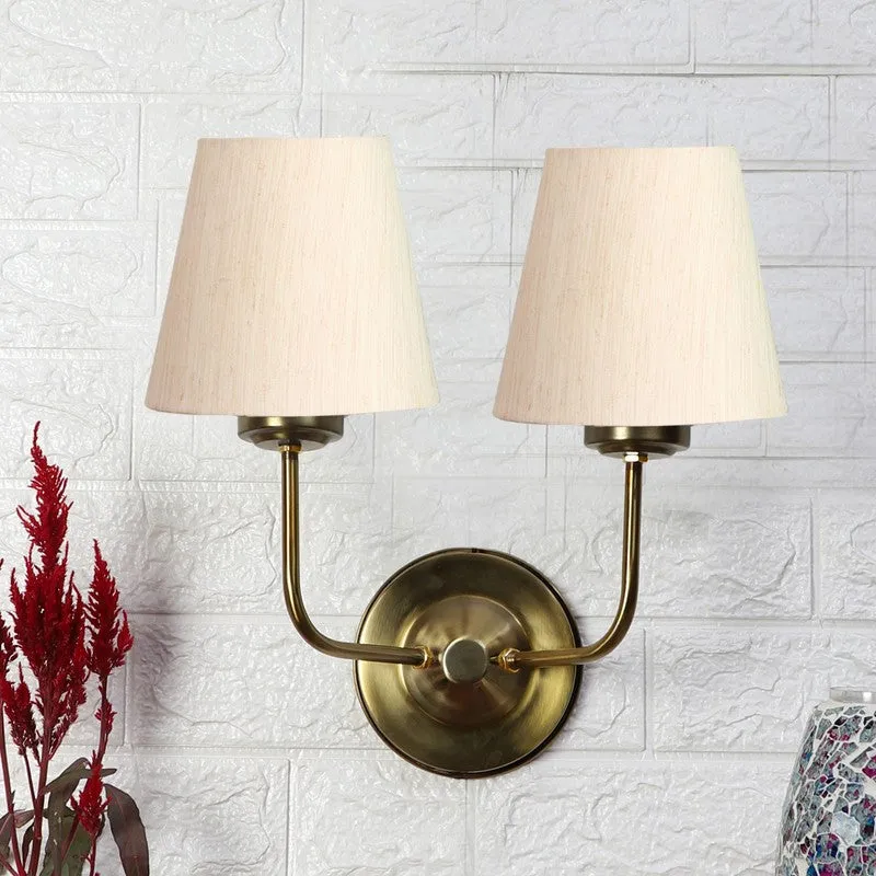 Lumoire Duo Cone Metal Wall Lamp - Beige media 3