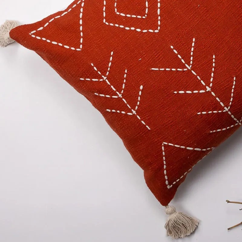 Thread Glyph I Embroidered Cushion Cover media 4