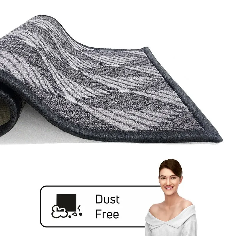 Quro Geometric Nylon Door Mats - Grey,Black media 5
