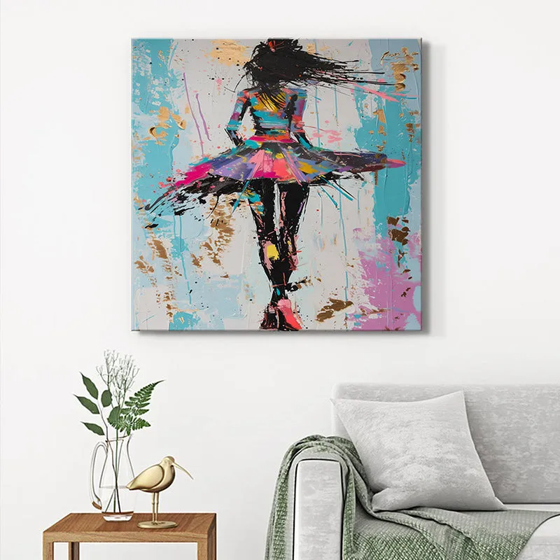 Dancer Abstract Wall Painting media 1